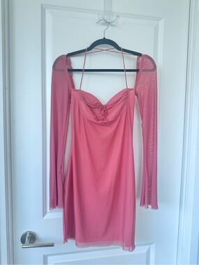 Long sleeve mini dress